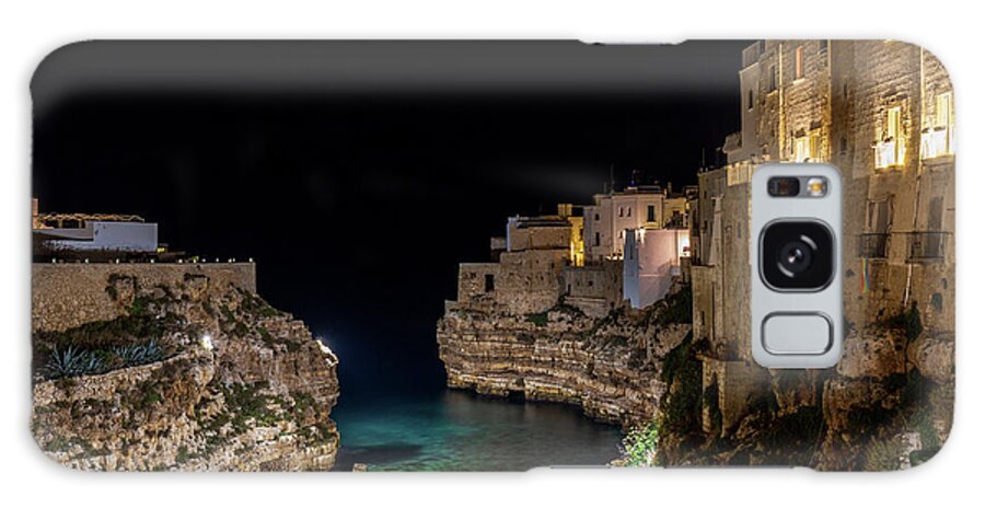 Amazing Place Galaxy Case featuring the photograph Cala Ponte at Night 2 by Umberto Barone