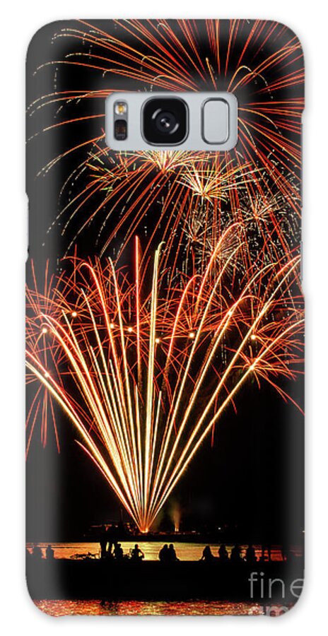 Fireworks Galaxy Case featuring the photograph Canada Day Fireworks by JT Lewis
