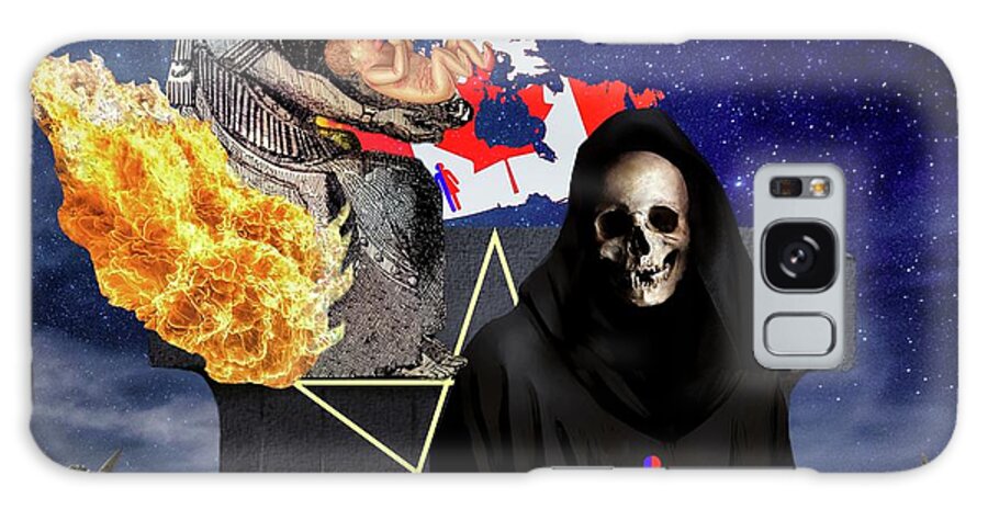 Moloch Galaxy Case featuring the digital art Canadian Sacrifice by Norman Brule