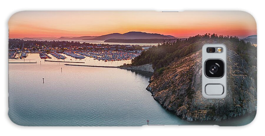 Anacortes Galaxy Case featuring the photograph Cap Sante Blue Hour by Michael Rauwolf