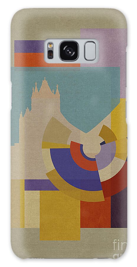 London Galaxy Case featuring the mixed media Capital Squares - Tower Bridge by BFA Prints