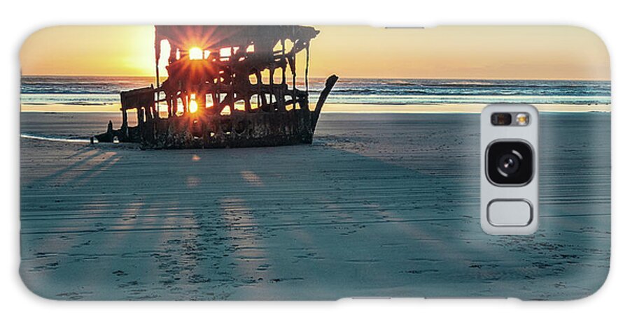 Wreck Of Peter Iredale Galaxy Case featuring the photograph Carcass of Peter Iredale by Todd Klassy
