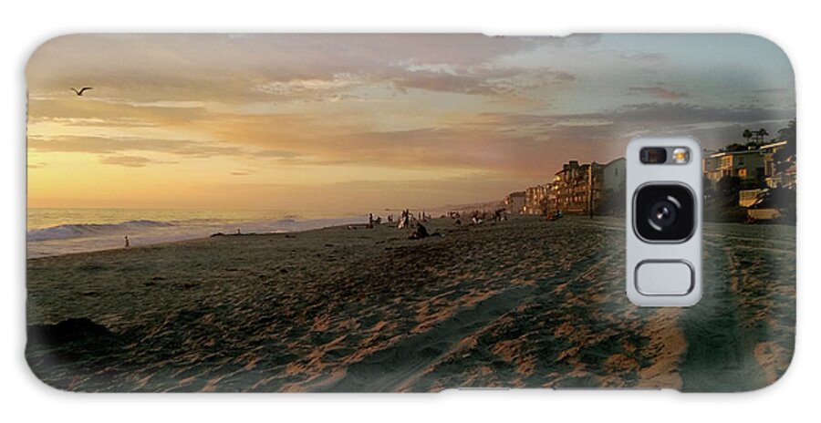 Sunset Galaxy Case featuring the photograph Carlsbad Beach Sunset by Lee Antle