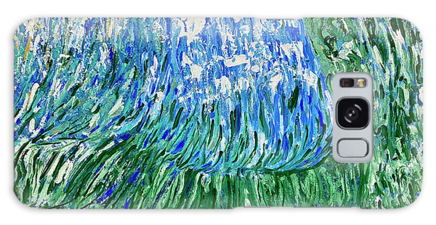 Cascade Galaxy Case featuring the painting Cascade of Light by Medge Jaspan