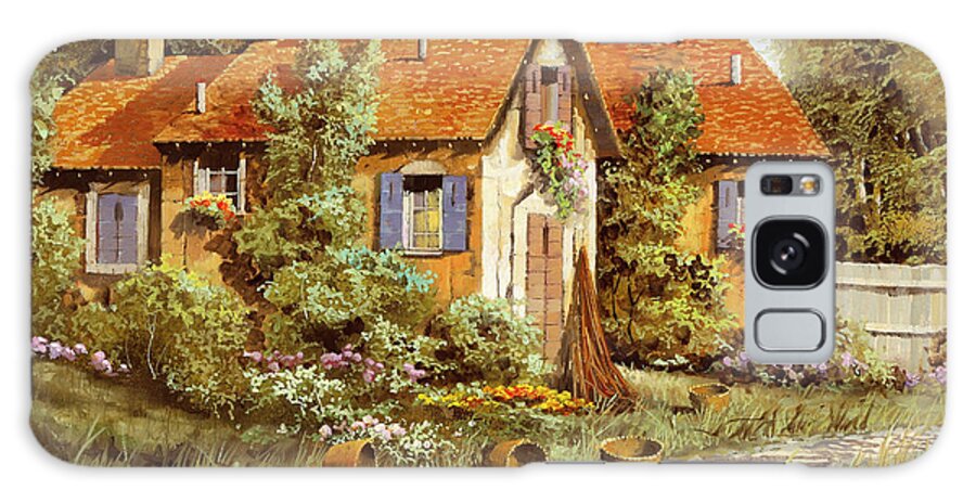 Wood Galaxy Case featuring the painting Case Tra Gli Alberi by Guido Borelli