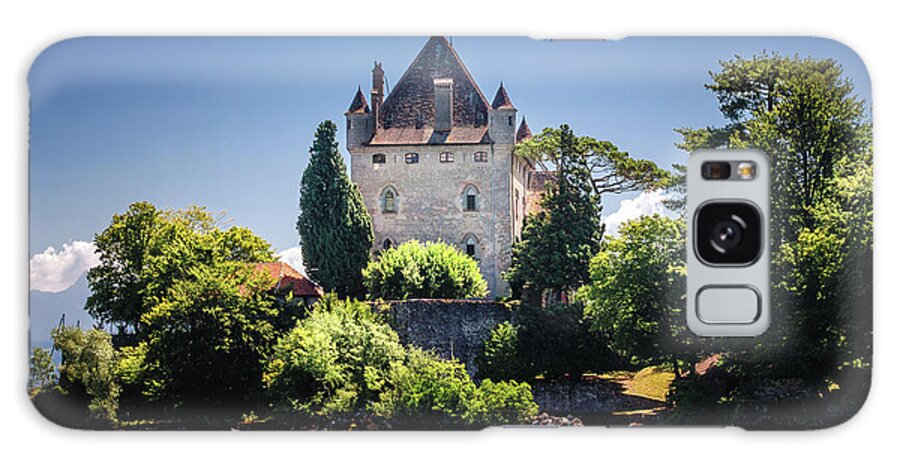 Castle Galaxy Case featuring the photograph Castle Yvoire by Steven Nelson