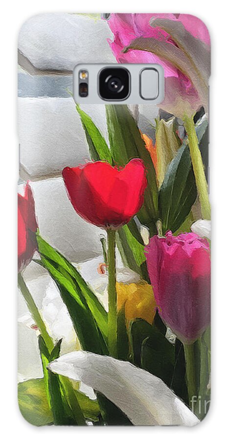 Tulips Galaxy Case featuring the photograph Catching the Morning Light by Brian Watt