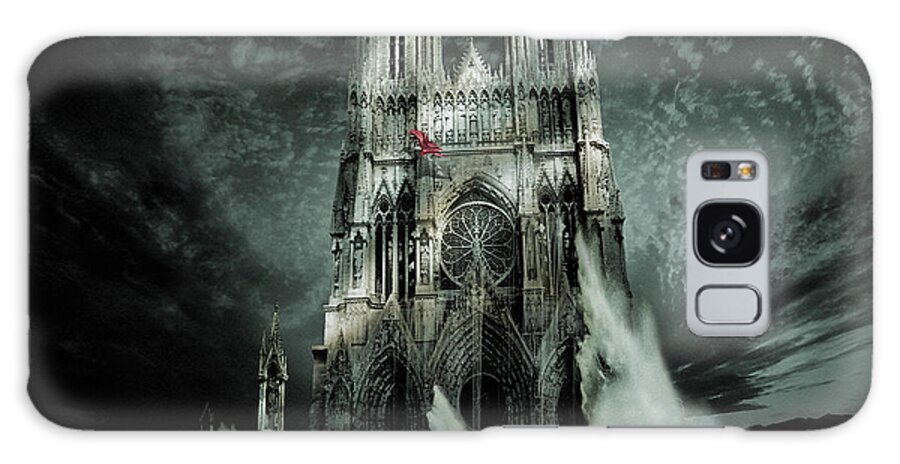 Reims Galaxy Case featuring the digital art Cathedral of Notre-Dame, Our Lady Reims by George Grie