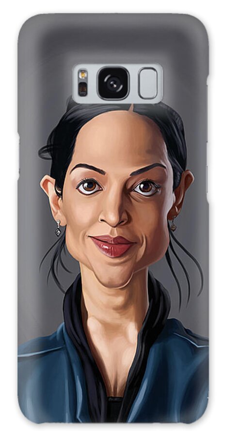 Illustration Galaxy Case featuring the digital art Celebrity Sunday - Archie Panjabi by Rob Snow