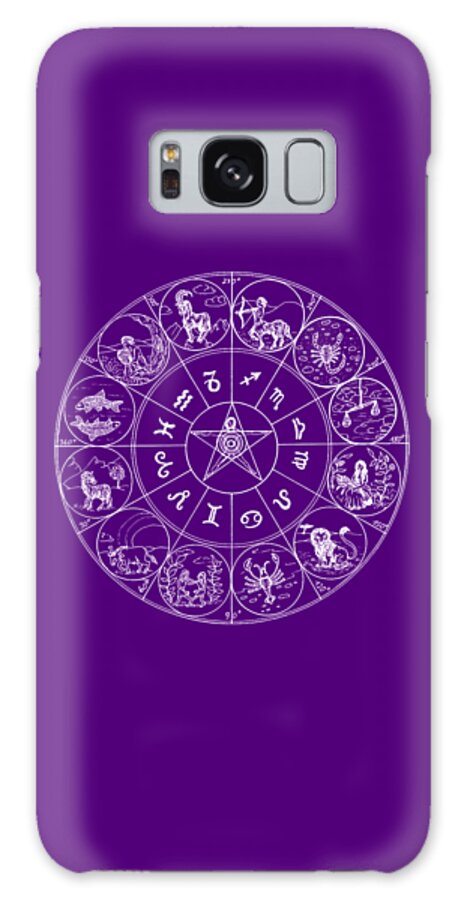 Zodiac Galaxy Case featuring the digital art Celestial Wheel by Madame Memento