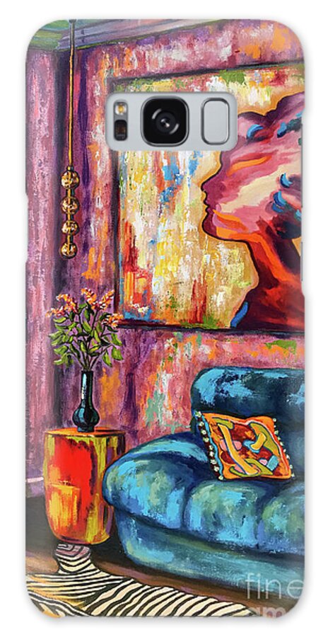 Original Oil Painting Galaxy Case featuring the painting Center of Attention by Sherrell Rodgers