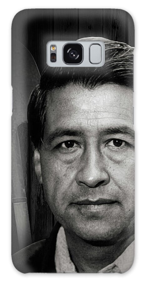 Cesar Chavez Galaxy Case featuring the digital art Cesar Chavez by M Spadecaller