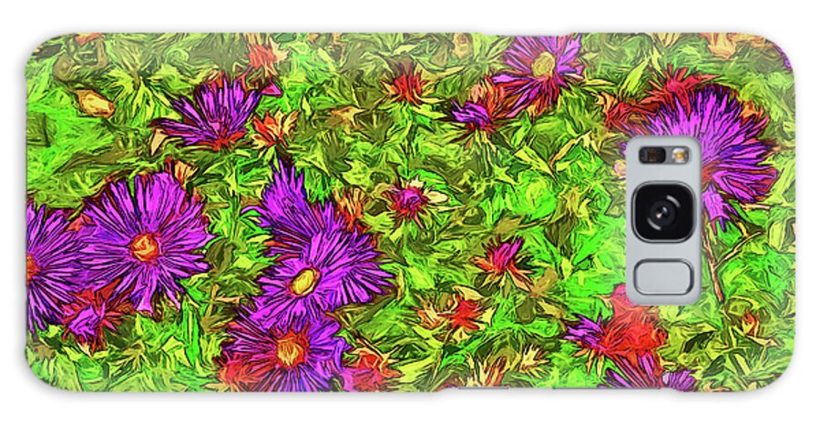 Flora Galaxy Case featuring the digital art Chaotic Flora by Terry Cork