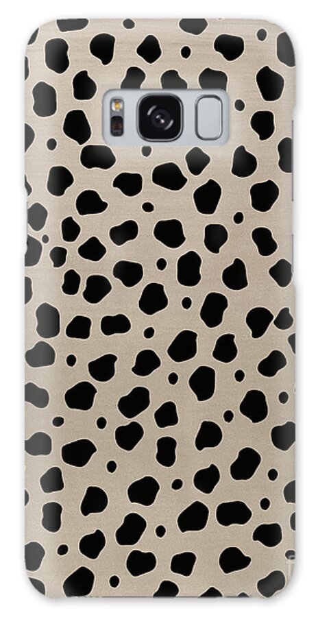 Pattern Galaxy Case featuring the digital art Cheetah Animal Tan Black Print Glam #2 #pattern #decor #art by Anitas and Bellas Art