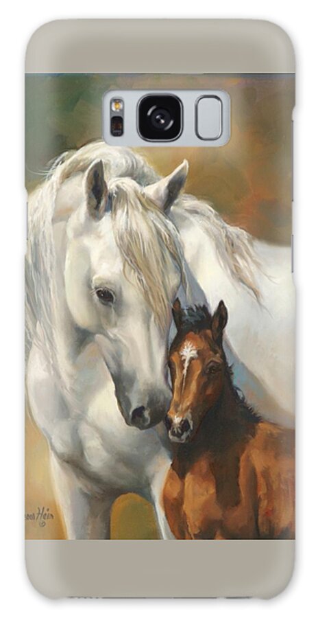 Bay Horse Galaxy Case featuring the painting Cherished by Laurie Snow Hein