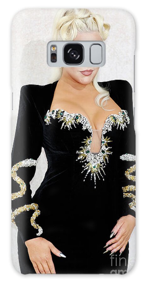 Christina Aguilera Galaxy Case featuring the photograph Christina Aguilera by Nina Prommer