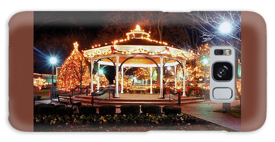 Collierville Galaxy Case featuring the photograph Christmas at the Collierville Gazebo by James C Richardson