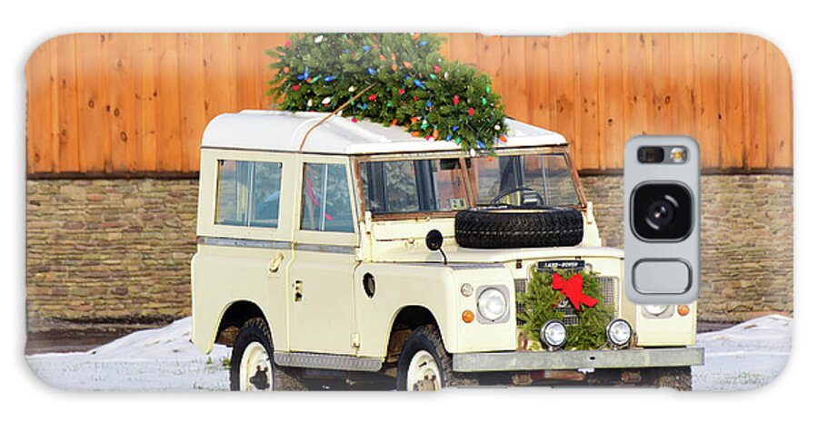 Land Rover Galaxy Case featuring the photograph Christmas Land Rover by Nicole Lloyd