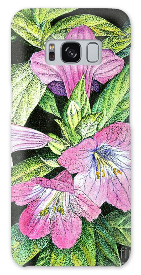 Flora Galaxy Case featuring the painting Christmas Pride by Mariarosa Rockefeller