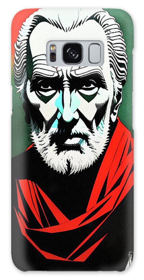 Christopher Galaxy Case featuring the painting Christopher Lee, Actor by Esoterica Art Agency