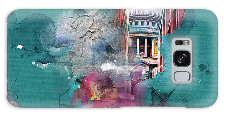 Lovelondon Galaxy Case featuring the mixed media Chvrch-2 by Nicky Jameson