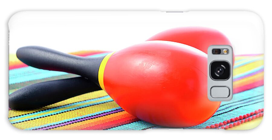 America Galaxy Case featuring the photograph Cinco de Mayo maracas. by Milleflore Images