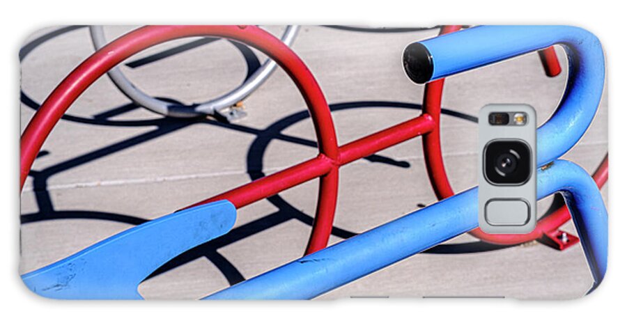 Bicycle Galaxy Case featuring the photograph Circle and Loop Shadows by Tony Locke