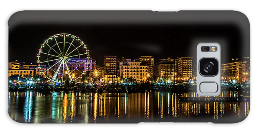 Landscape Galaxy Case featuring the photograph City by night by Umberto Barone