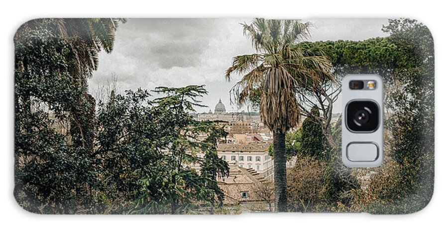 2018 Galaxy Case featuring the photograph Cityscape of Rome from Terrazza del Pincio by Benoit Bruchez