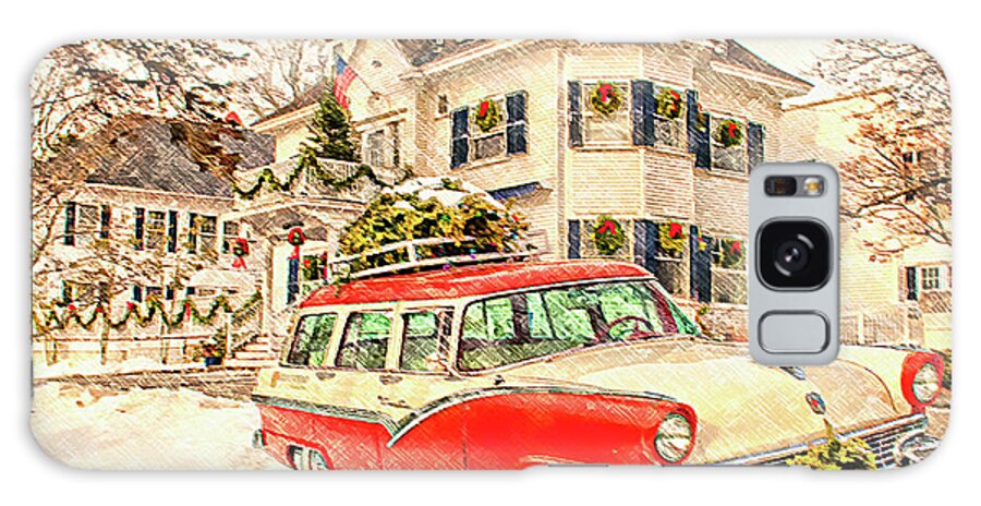 Kennebunk Maine Galaxy Case featuring the photograph Classic Christmas by Paul Mangold