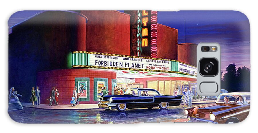 Gaylynn Galaxy S8 Case featuring the painting Classic Debut - The Gaylynn Theatre by Randy Welborn