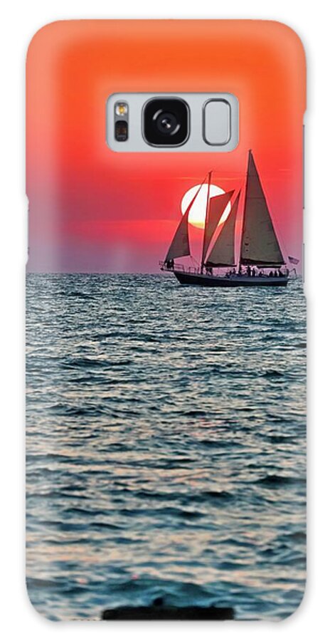  Galaxy Case featuring the photograph Clearwater Sailboat by Lorella Schoales