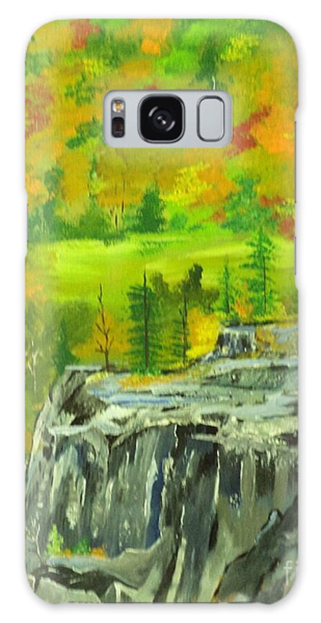 Donnsart1 Galaxy Case featuring the painting Cliff Lookout Painting # 285 by Donald Northup