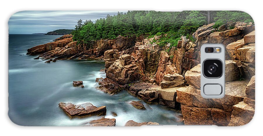 Maine Galaxy Case featuring the photograph Cliffs of Acadia by Rick Berk