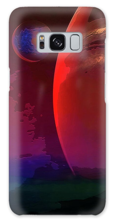 Space Galaxy Case featuring the digital art Close Proximity by Don White Artdreamer