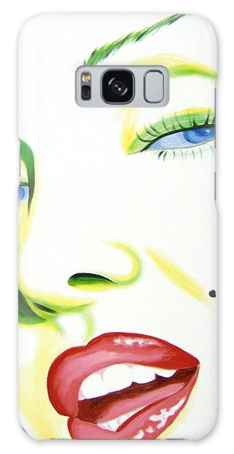 Holly Picano Galaxy Case featuring the painting Marilyn Monroe by Holly Picano