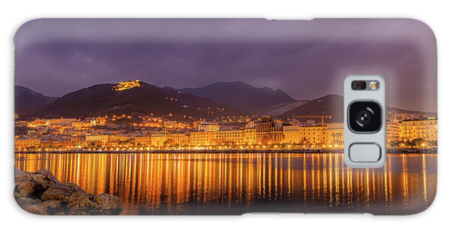 Italia Galaxy Case featuring the photograph Cloudy evening on Salerno, Italy by Umberto Barone