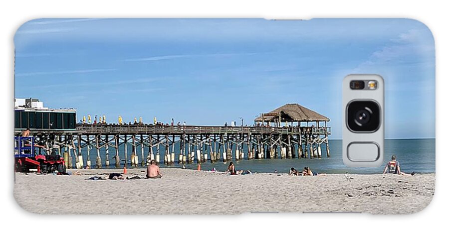 Cocoa Beach Galaxy Case featuring the photograph Cocoa Beach Pier by Anne Sands