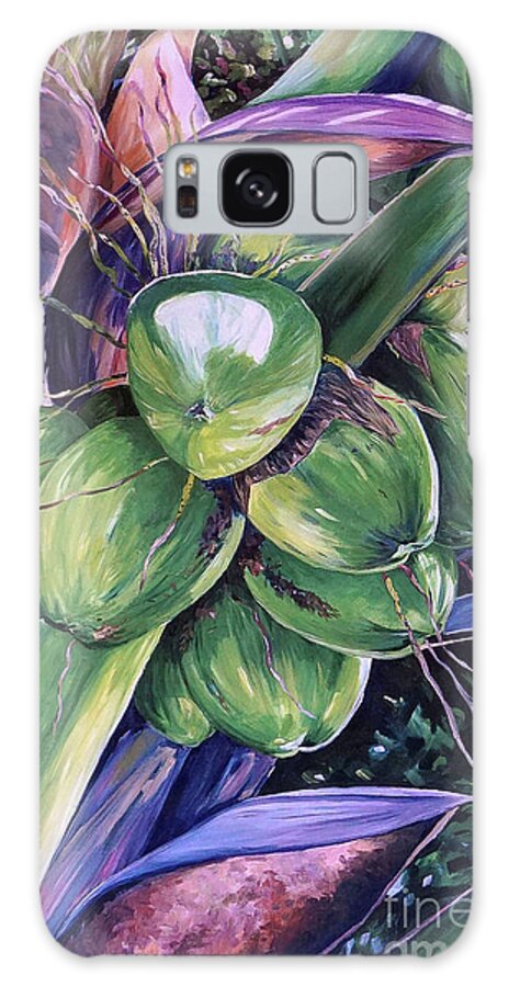 Coconuts Galaxy Case featuring the painting Coconuts 4x6 ratio by John Clark