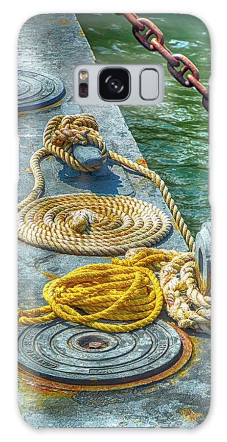 Photosbycate Galaxy Case featuring the photograph Coiled Rope by Cate Franklyn