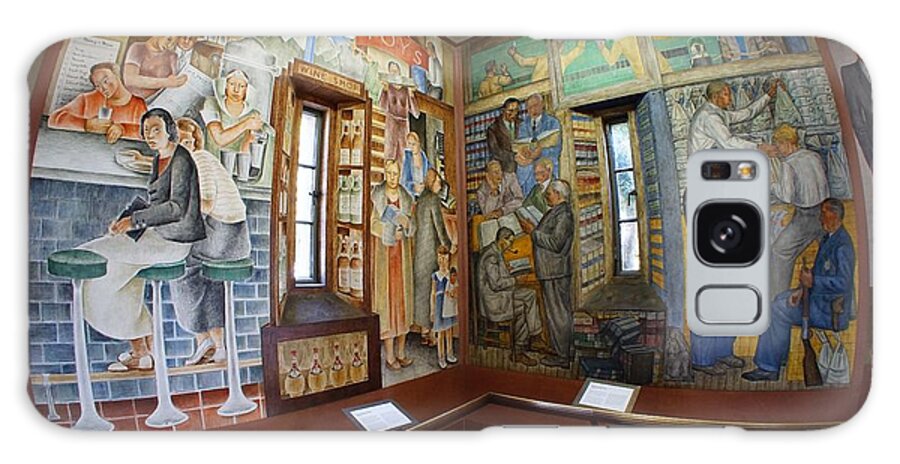 Coit Tower Murals Galaxy Case featuring the photograph California Industrial Scenes by Tony Lee