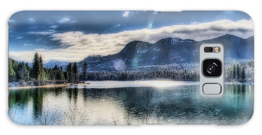 River Galaxy Case featuring the photograph Cold Day on the Pend Oreille by Dan Eskelson