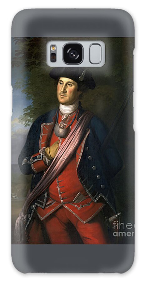 George Washington Galaxy Case featuring the painting Colonel George Washington by Tina LeCour