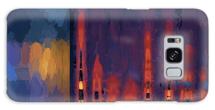 Abstract Galaxy S8 Case featuring the digital art Color Abstraction LII by David Gordon