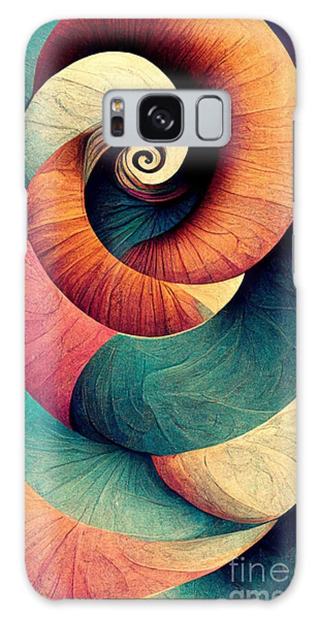Spiral Galaxy Case featuring the digital art Color spirals by Sabantha