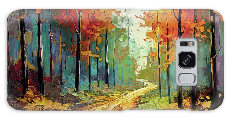 Forest Galaxy Case featuring the painting Color Splash by Mindy Sommers