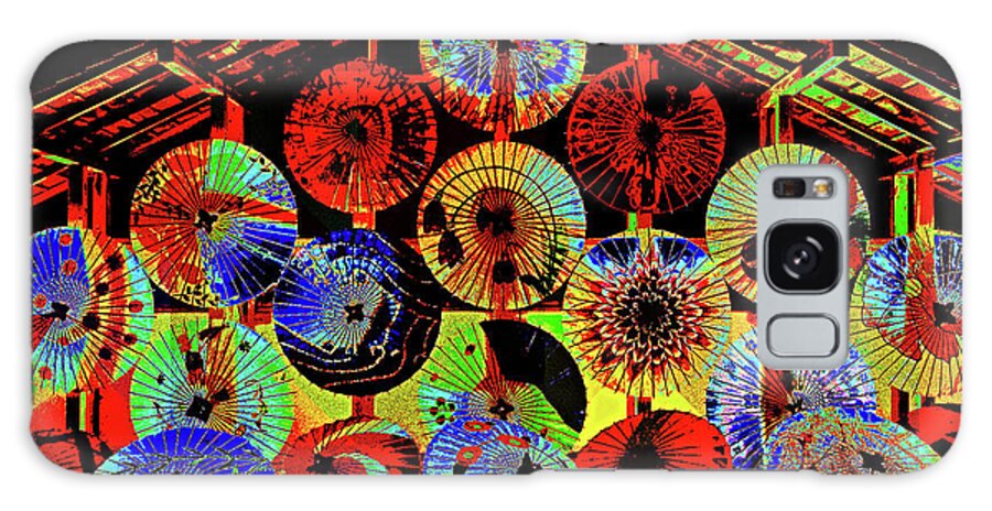 Lanterns Galaxy Case featuring the digital art Colorful Lanterns by Mimulux Patricia No