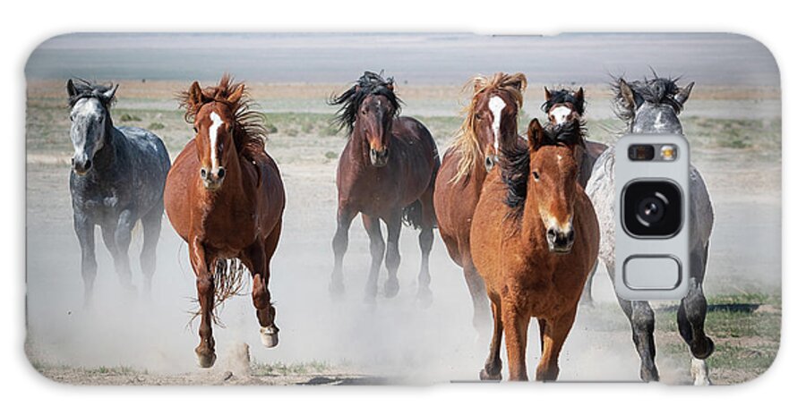 Wild Horses Galaxy Case featuring the photograph Coming in Hot by Mary Hone