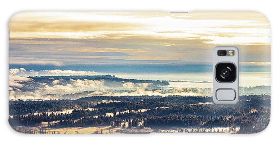 Landscapes Galaxy Case featuring the photograph Comox Valley Morning Mist by Claude Dalley