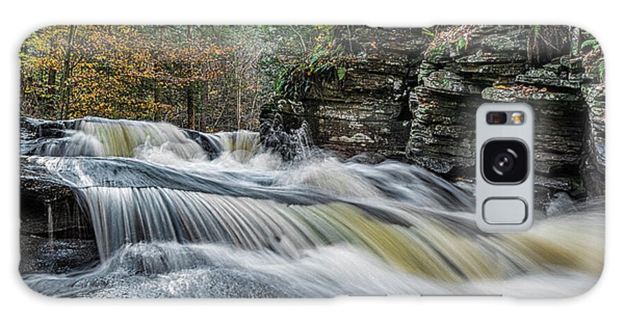 Waterfall Galaxy Case featuring the photograph Conestoga Falls by Erika Fawcett